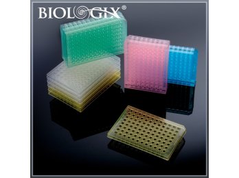 巴罗克Biologix96孔PCR板黄色 板面平整和孔周凸起设计便于耐热贴膜吸附60-0456