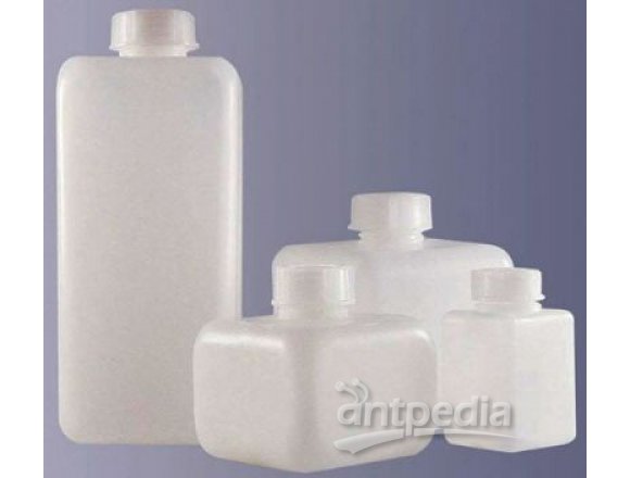 方形窄口瓶透明带PP材质的旋盖瓶体为高密度PE材质