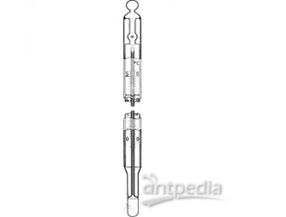 STANDARD THERMOMETERS, ENCLOSED SCALE,   OPAL GLASS SCALE, DIFFICO-GRAD.MERCURY FILLING,   -10+200°