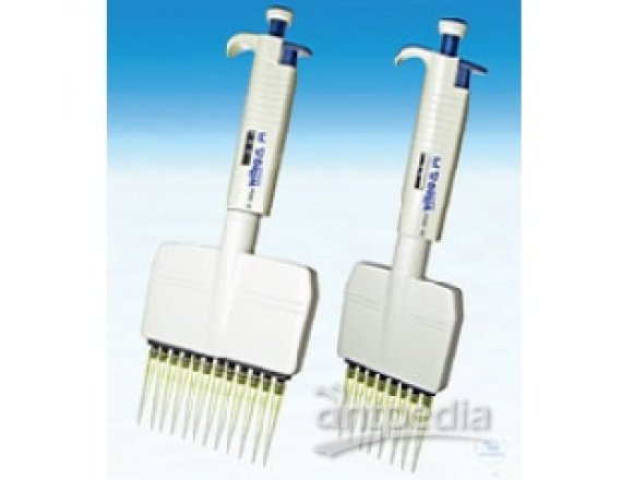 MULTIPLE CHANNEL PIPETTE, DIGITAL,   WITH TIP EJECTOR, 12-CHANNEL-PIPETTE,   CONFORMITY CERTIFIED, V