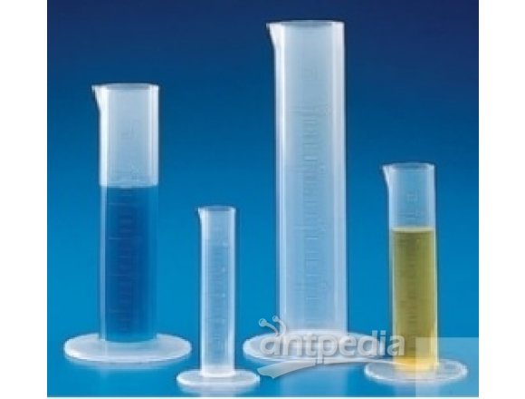 GRADUATED CYLINDERS, LOW SHAPE, PP,   TRANSPARENT, CAPACITY: 25 ML