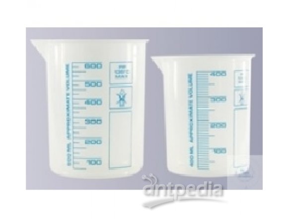 GRIFFIN-BEAKERS, 50 ML, COLOUR GRADUATED, PP