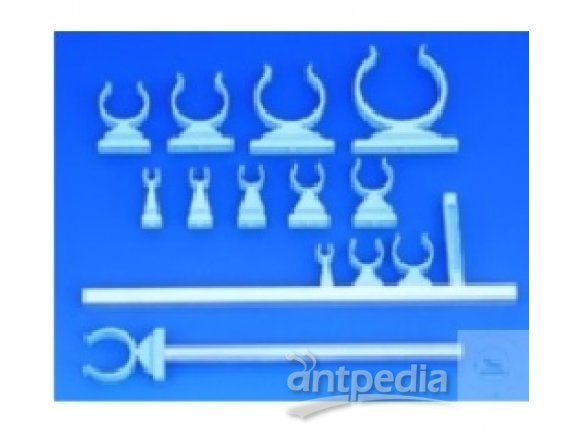 LABORATORY CLIPS, MADE OF PLASTIC, DELRIN,  CLEAR BLUE, CLIPS D. 37 MM  IN BAGS á 100 PCS