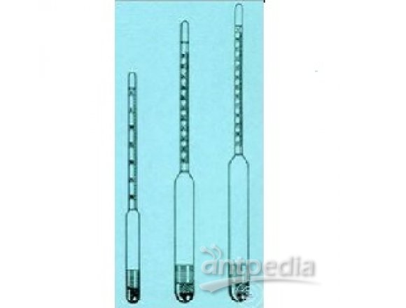 SUGAR SACCHARIMETER ACC. TO BRIX, DIVISION IN 0,1 BRIX,   WITH THERMOMETER, LENGTH 300 MM, RANGE 50-