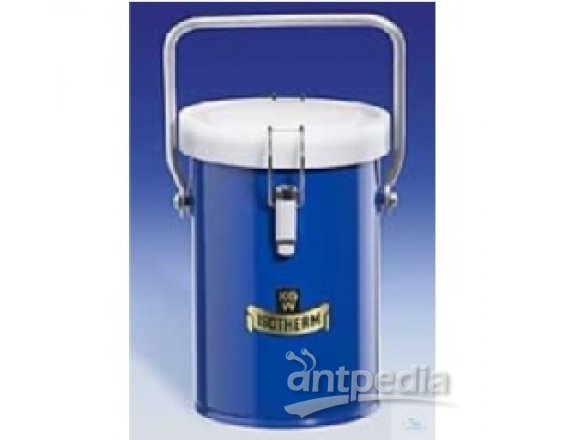 DEWAR VESSELS, WITH METAL JACKET,   HAVING INSULATED CLAMP-ON LID, 1000 ML