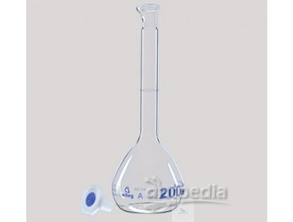 VOLUMETRIC FLASKS, 25 ML,  CLASS A, WITH ST-PE-STOPPERS,  ST 10/19,