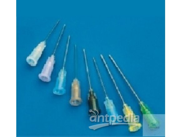 Injection needles, with Luer-Lock tip, ? 0,90 mm,   length 70 mm, gauge 20G x 2 3/4", yellow, sterile,   made of chromium-nickel steel, single packed  Case = 100 pcs.