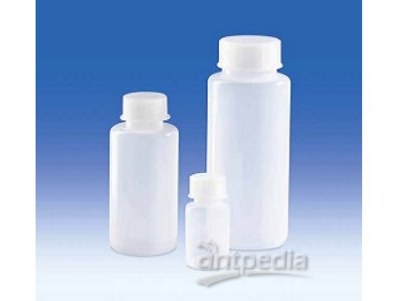Wide-mouth bottle, PE-LD, with screw cap, PP, tall shoulder, 250 ml