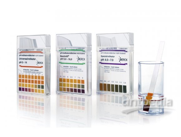钙测试条 Method: colorimetric with test strips and reagents 10 - 25 - 50 - 100 mg/l Ca²⁺ Merckoquant®