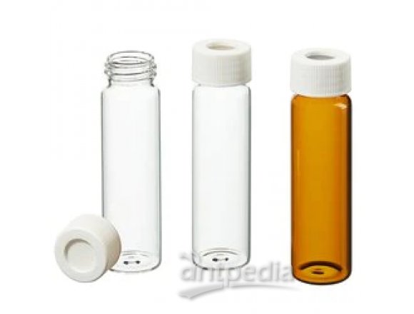 Thermo Scientific™ SB36-0040 配备有隔垫的经济型加工级 VOA 玻璃样品瓶