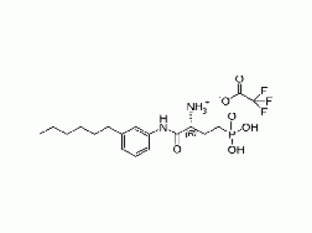 (R)-3-Amino-(3-hexylphenylamino)-4-oxobutylphosphonic acid (TFA salt)