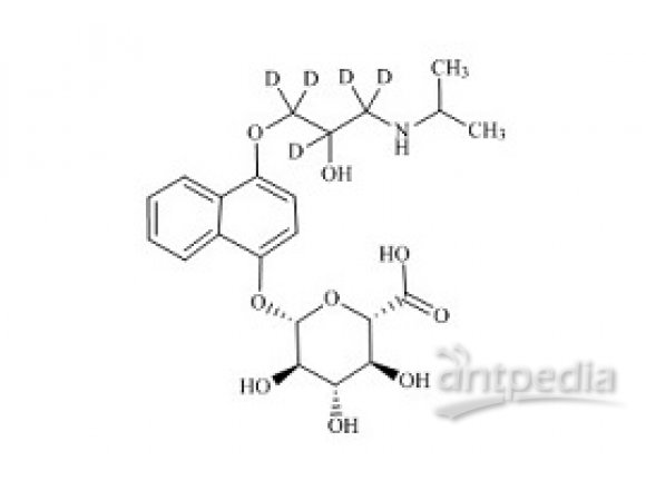 PUNYW12876324 4-Hydroxy Propranolol-d5 Glucuronide (Mixture of Diastereomers)