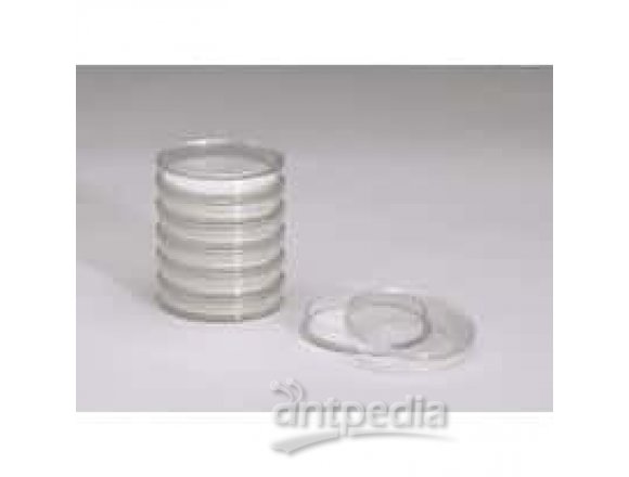 Advantec 800101 Petri Dish with Cellulose Pads, 50 mm dia x 11 mm H, 100/pk