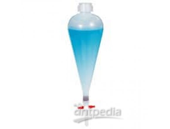 Cole-Parmer Separatory Funnel with Screw-Cap Top, 100 mL, 2/Pk