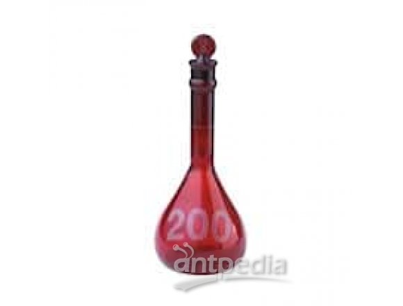 DWK Life Sciences (Kimble) 92822G-200 Ray-Sorb Glass Volumetric Flask, Wide-Mouth, 200 mL; 6/Cs