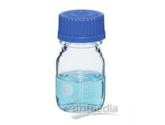 DWK Life Sciences (Kimble) 14395-10000 Glass Media Storage Bottle with Polypropylene (PP) Cap, 10,000 mL, 1/Ea