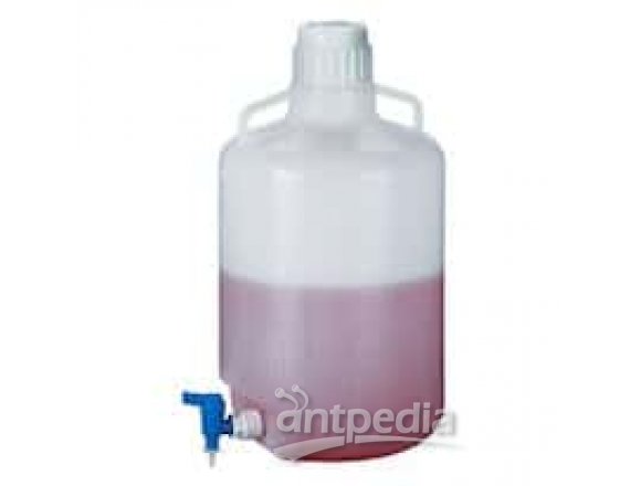 Thermo Scientific Nalgene 2318-0050 LDPE Carboy w/ Handle and Spigot, 20 L