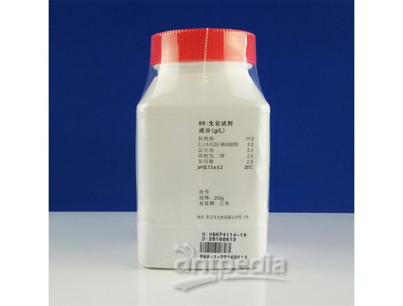 胰酪大豆胨液体培养基（TSB）（中国药典）   	HBKP4114-19    250g