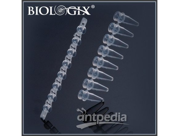 巴罗克Biologix 0.2mlPCR八连管 无色凸盖 贴合紧密有效避免样品挥发流失60-0008 