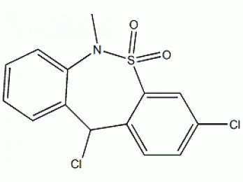 D843443-250mg 3,11-二氯-6,11-二氢-6-甲基-二苯并[c,f][1,2]硫氮杂卓5,5-二氧化物,95%