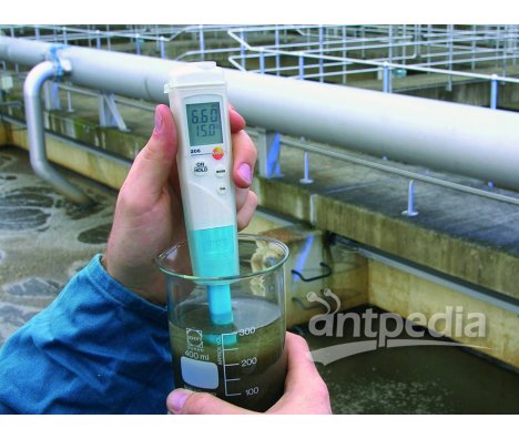 testo 206-pH1 pH酸碱度/温度测量仪套装 - 适用于液体