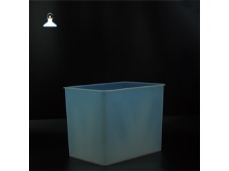 高纯试剂贮存罐PFA方槽透明聚四氟乙烯饭桶耐腐蚀15L