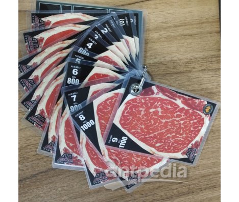 澳洲标准牛肉大理石纹比色卡